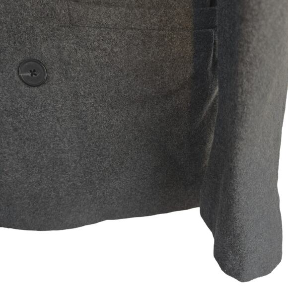 Old Navy Women's Coat Gray Small S Petite P Pea Double Breast Wool Jacket Junior - Picture 6 of 10